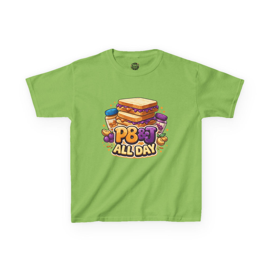 Kids PB&J 'PB All Day' T-Shirt — Cute Peanut Butter Jelly Tee for Children