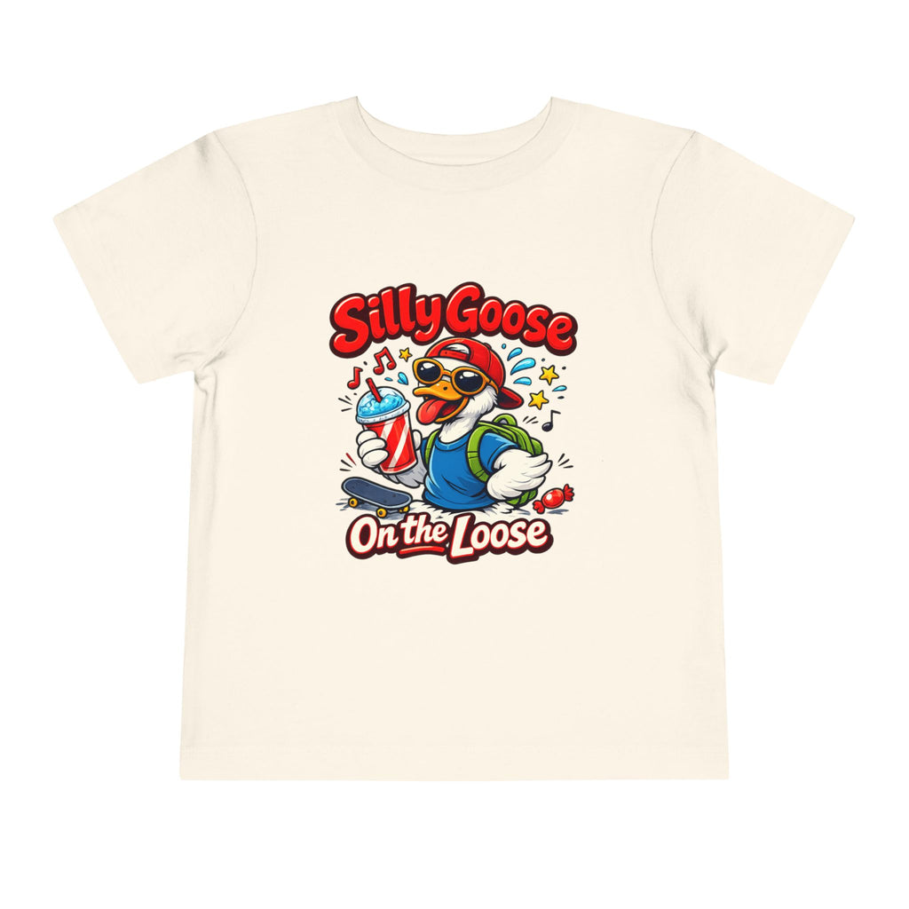 Silly Goose Toddler Tee — Silly Goose On the Loose Cute Cartoon Kids Shirt