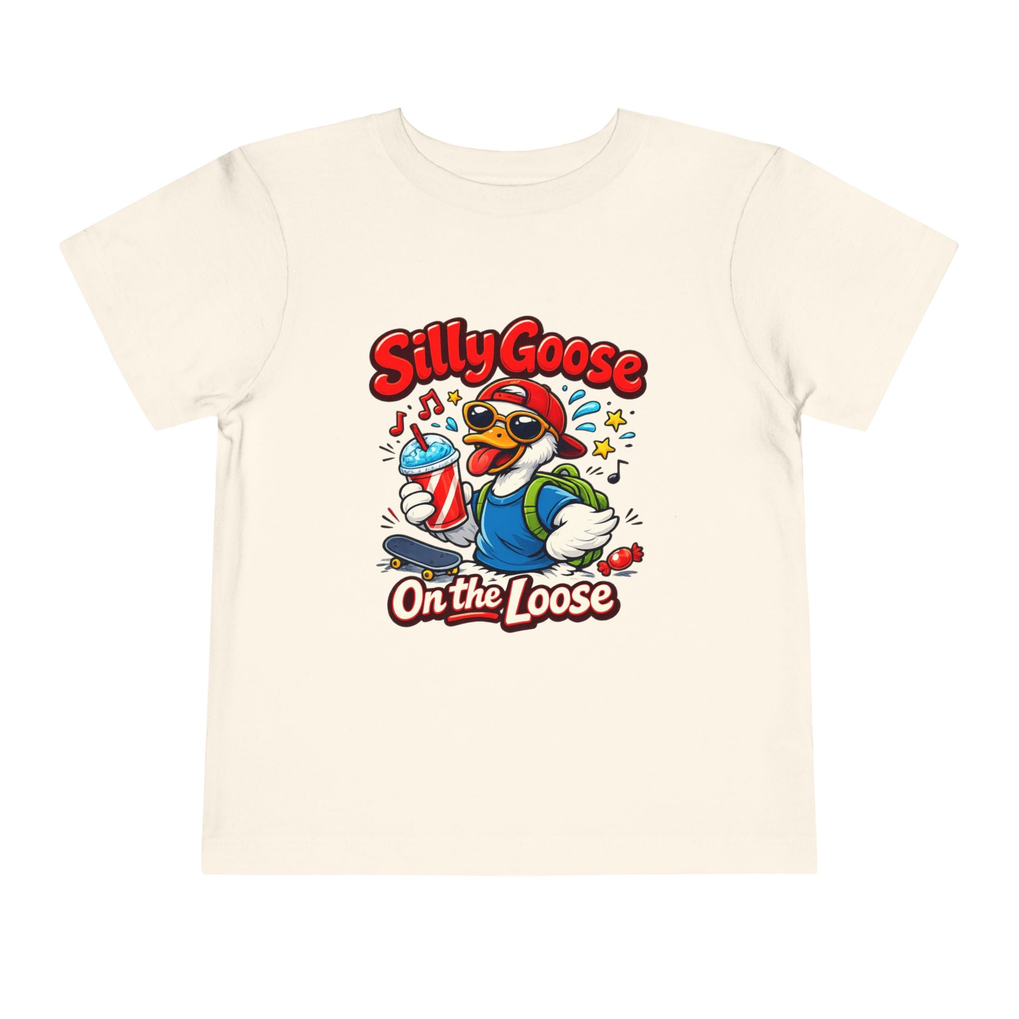 Silly Goose Toddler Tee — Silly Goose On the Loose Cute Cartoon Kids Shirt