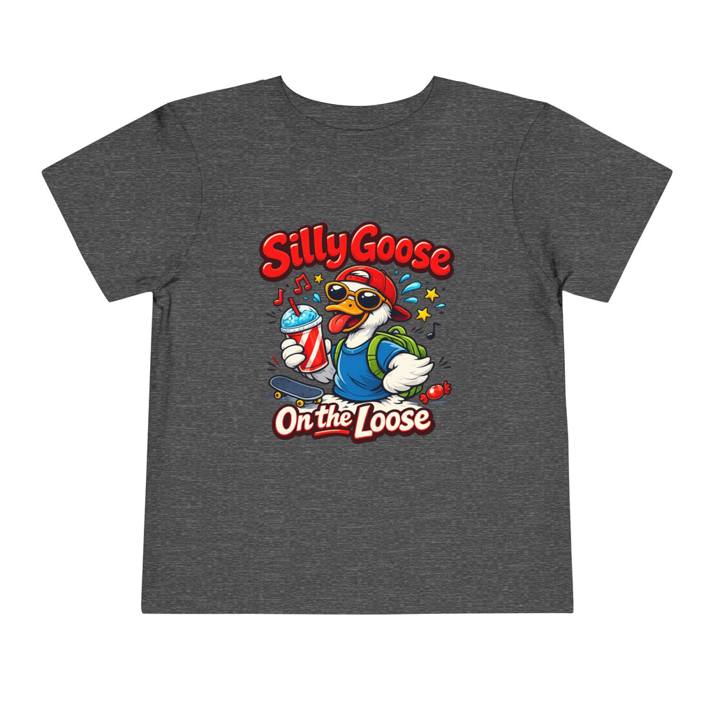 Silly Goose Toddler Tee — Silly Goose On the Loose Cute Cartoon Kids Shirt
