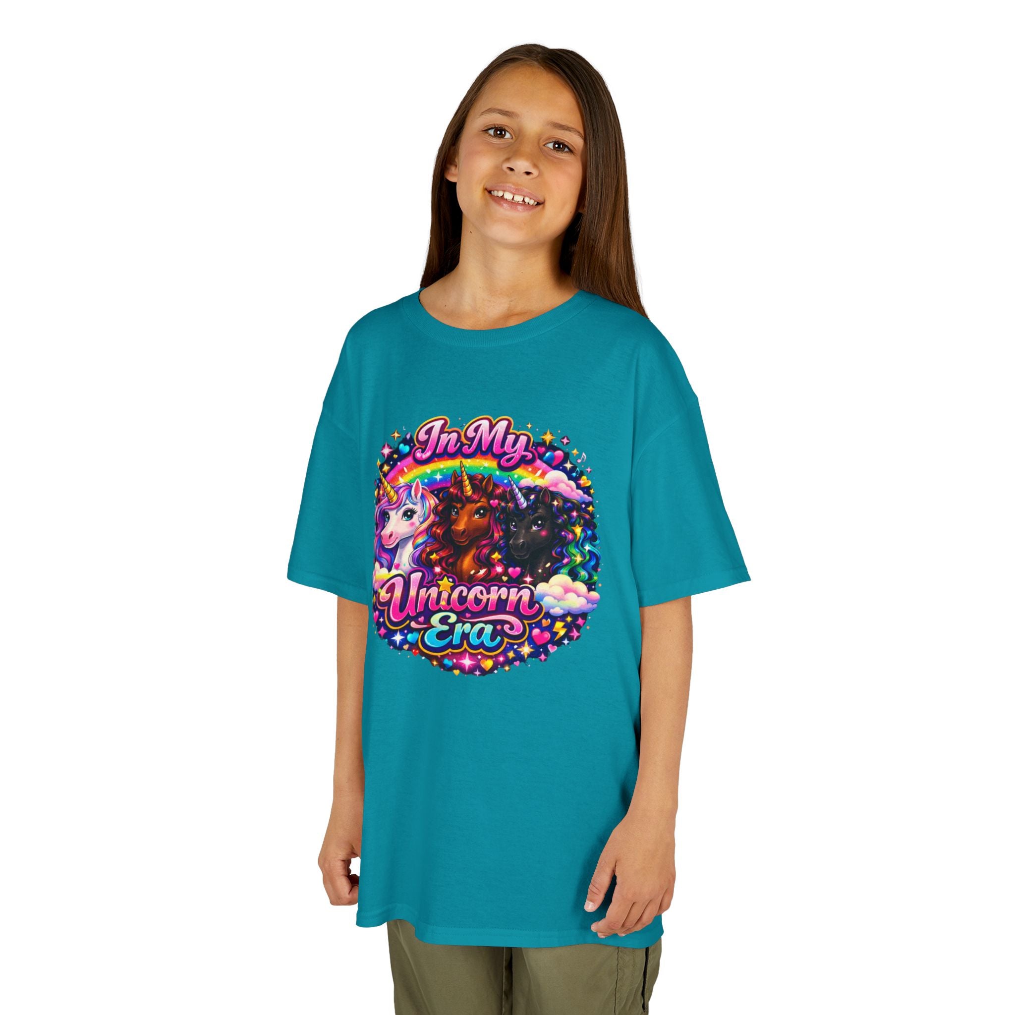 In My Unicorn Era Shirt – Girls Pink Unicorn T-Shirt, 90s Retro Unicorn Tee, Cute Magical Kids Shirt