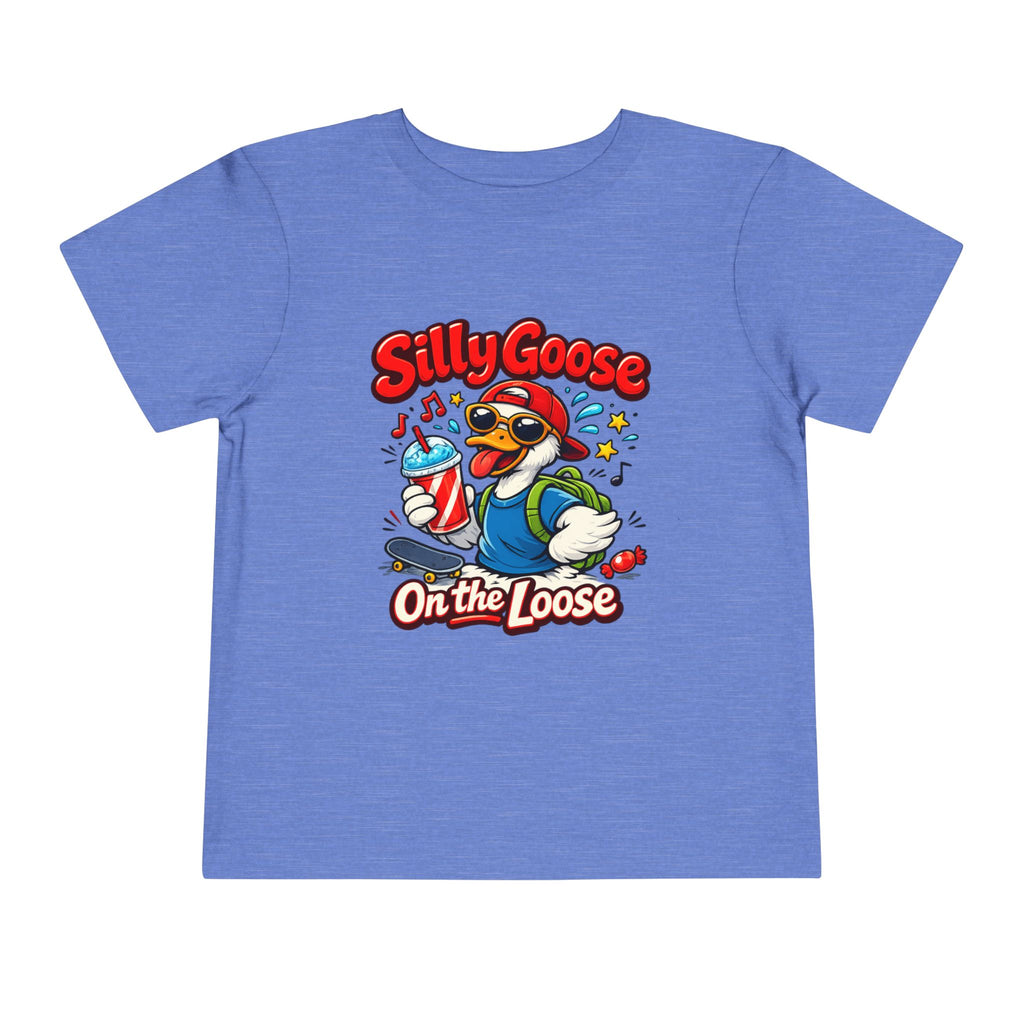Silly Goose Toddler Tee — Silly Goose On the Loose Cute Cartoon Kids Shirt