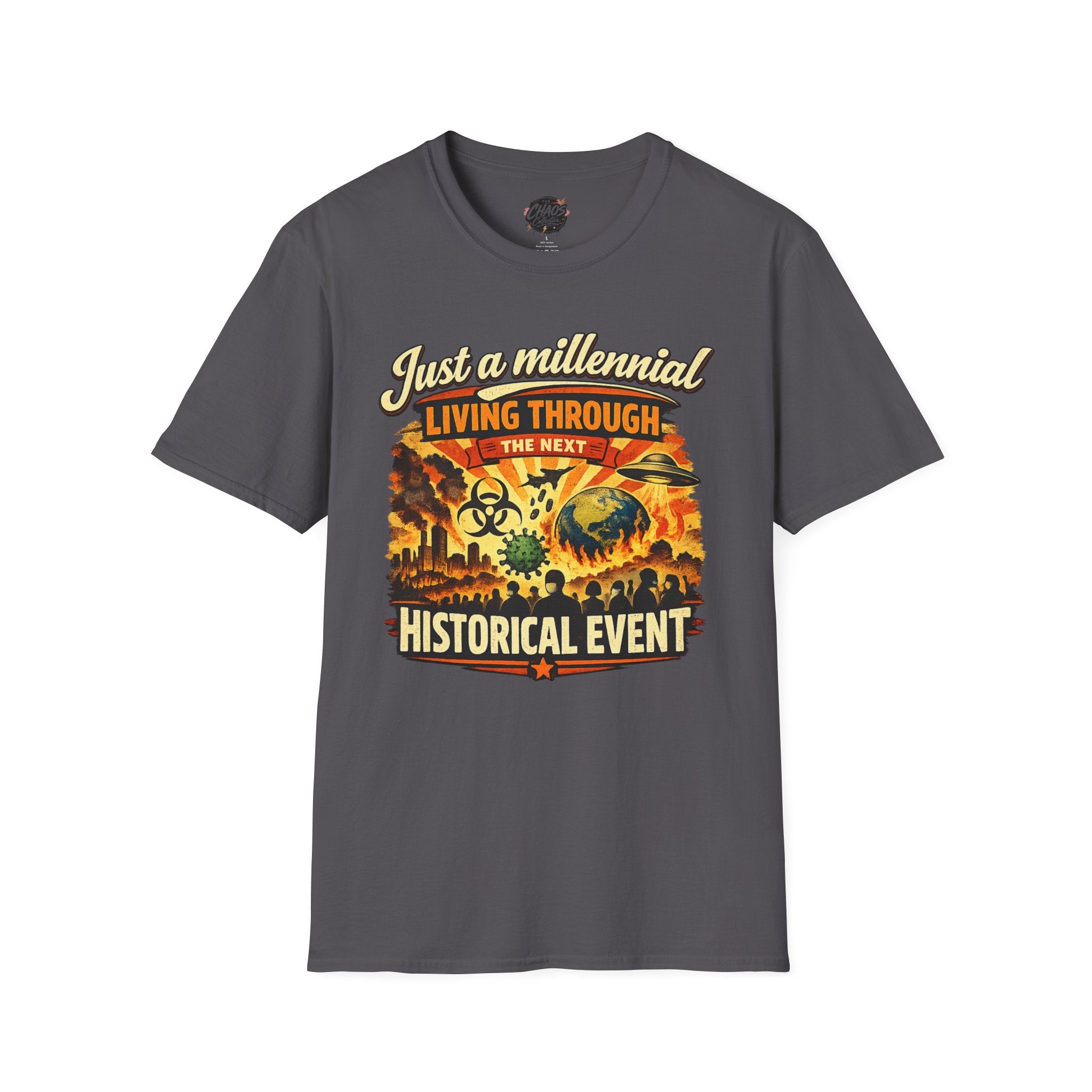 Just a Millennial Living Through the Next Historical Event Shirt, Funny Millennial T-Shirt, Relatable Humor Tee