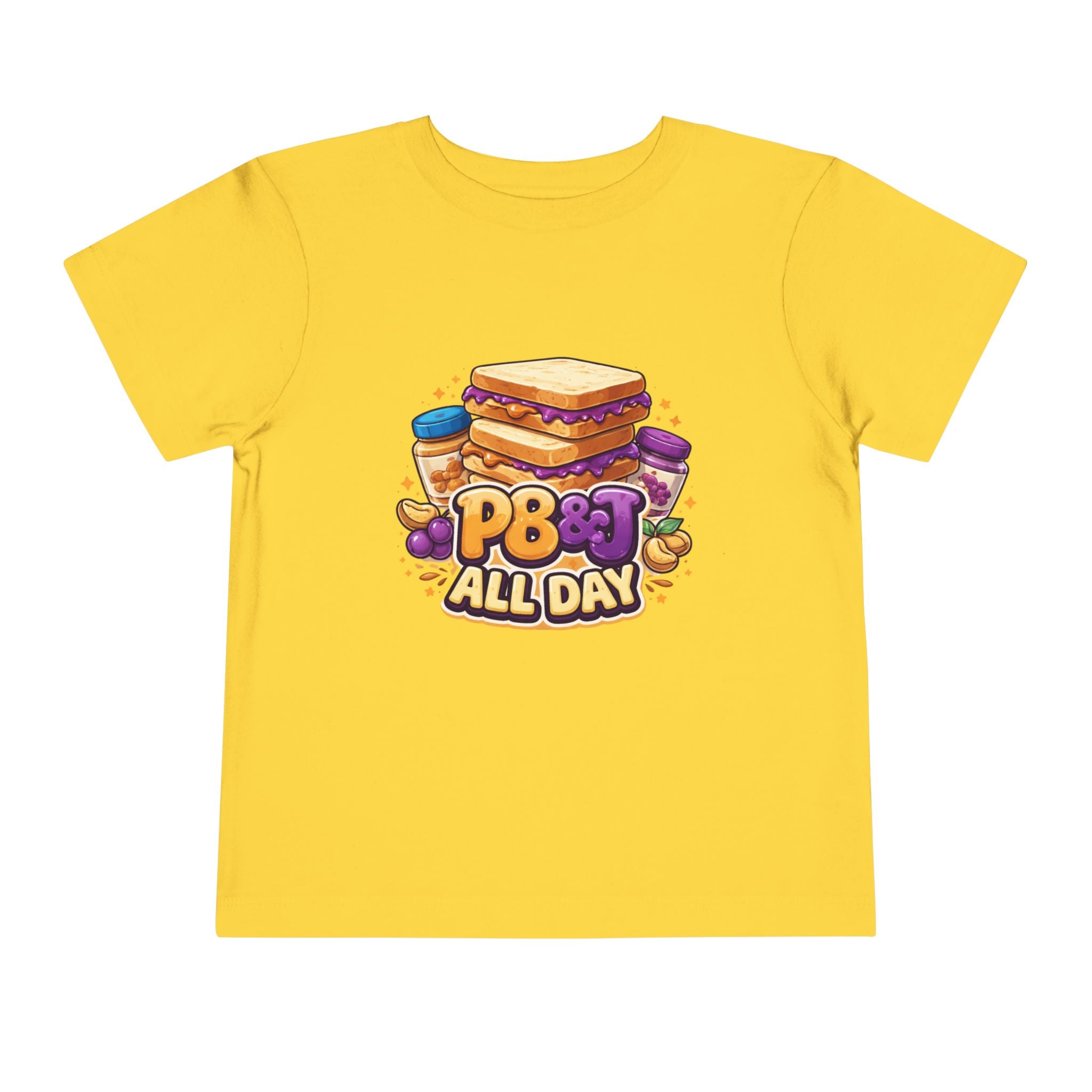 Toddler Tee - PB&J All Day Peanut Butter Sandwich Graphic