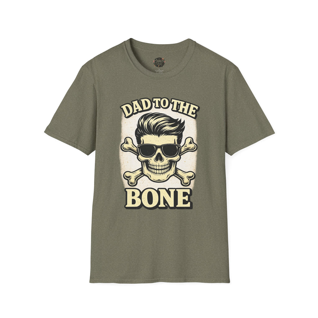 Dad To The Bone Shirt – Funny Dad Skull T-Shirt, Retro Dad Graphic Tee, Cool Dad Gift, Father’s Day Dad Shirt