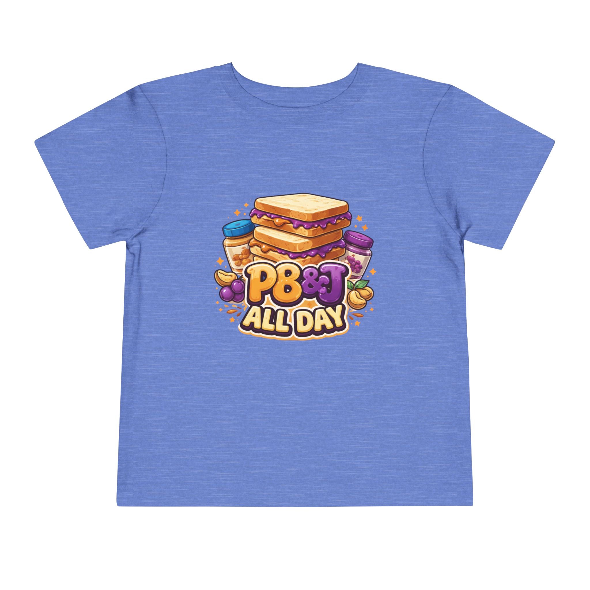 Toddler Tee - PB&J All Day Peanut Butter Sandwich Graphic