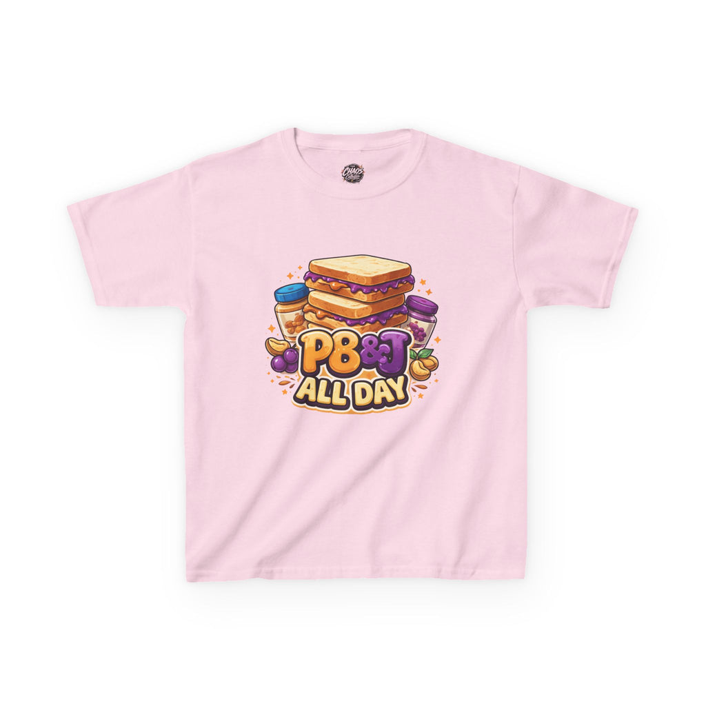 Kids PB&J 'PB All Day' T-Shirt — Cute Peanut Butter Jelly Tee for Children