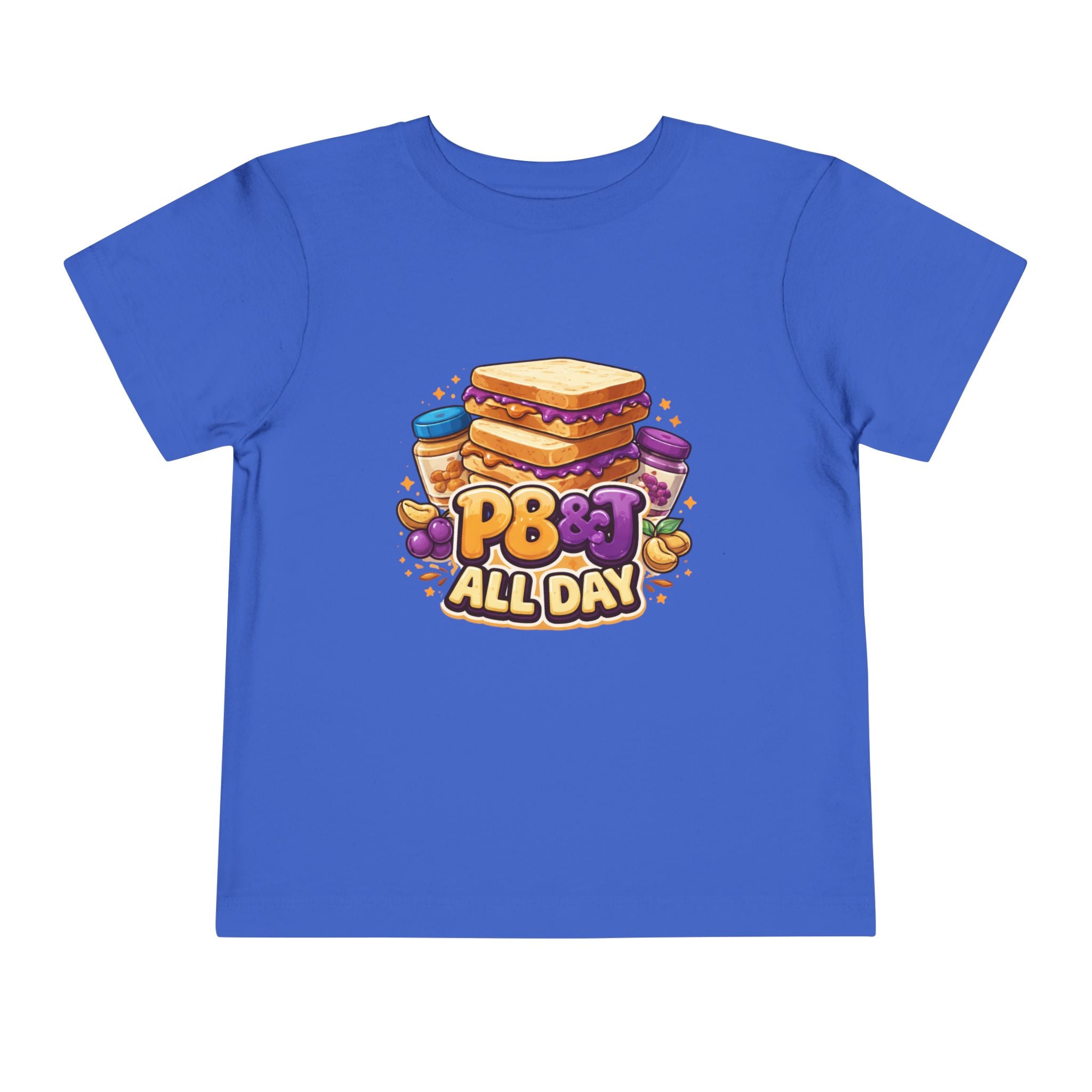 Toddler Tee - PB&J All Day Peanut Butter Sandwich Graphic