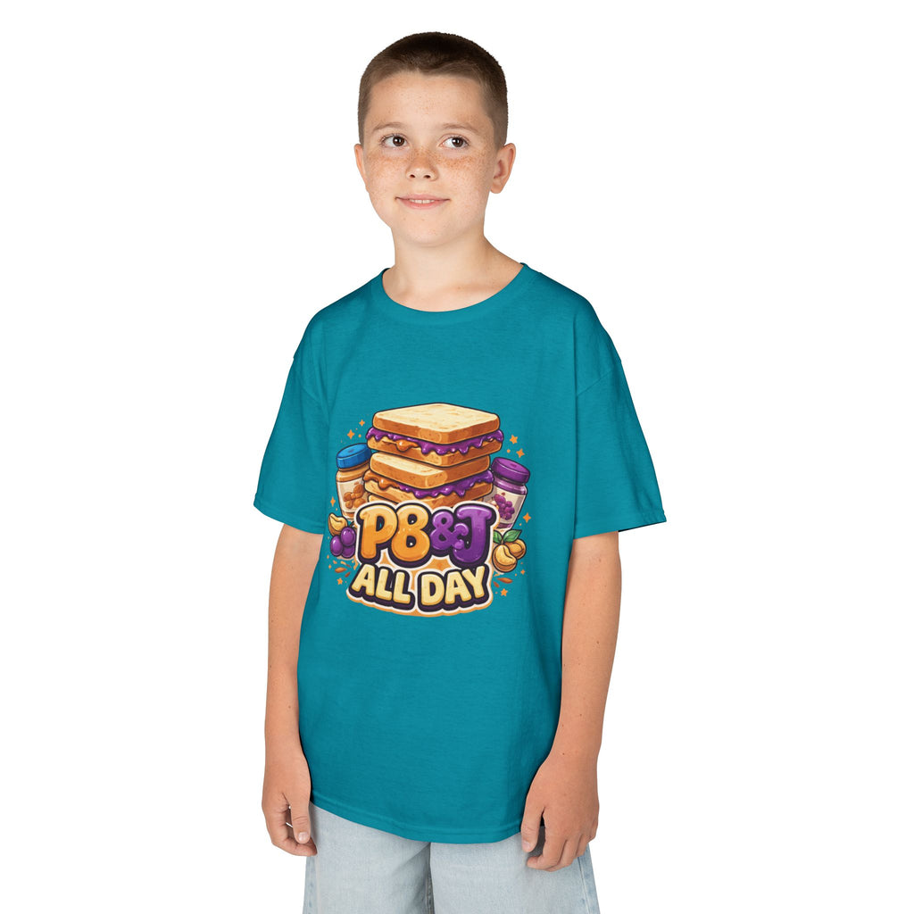 Kids PB&J 'PB All Day' T-Shirt — Cute Peanut Butter Jelly Tee for Children