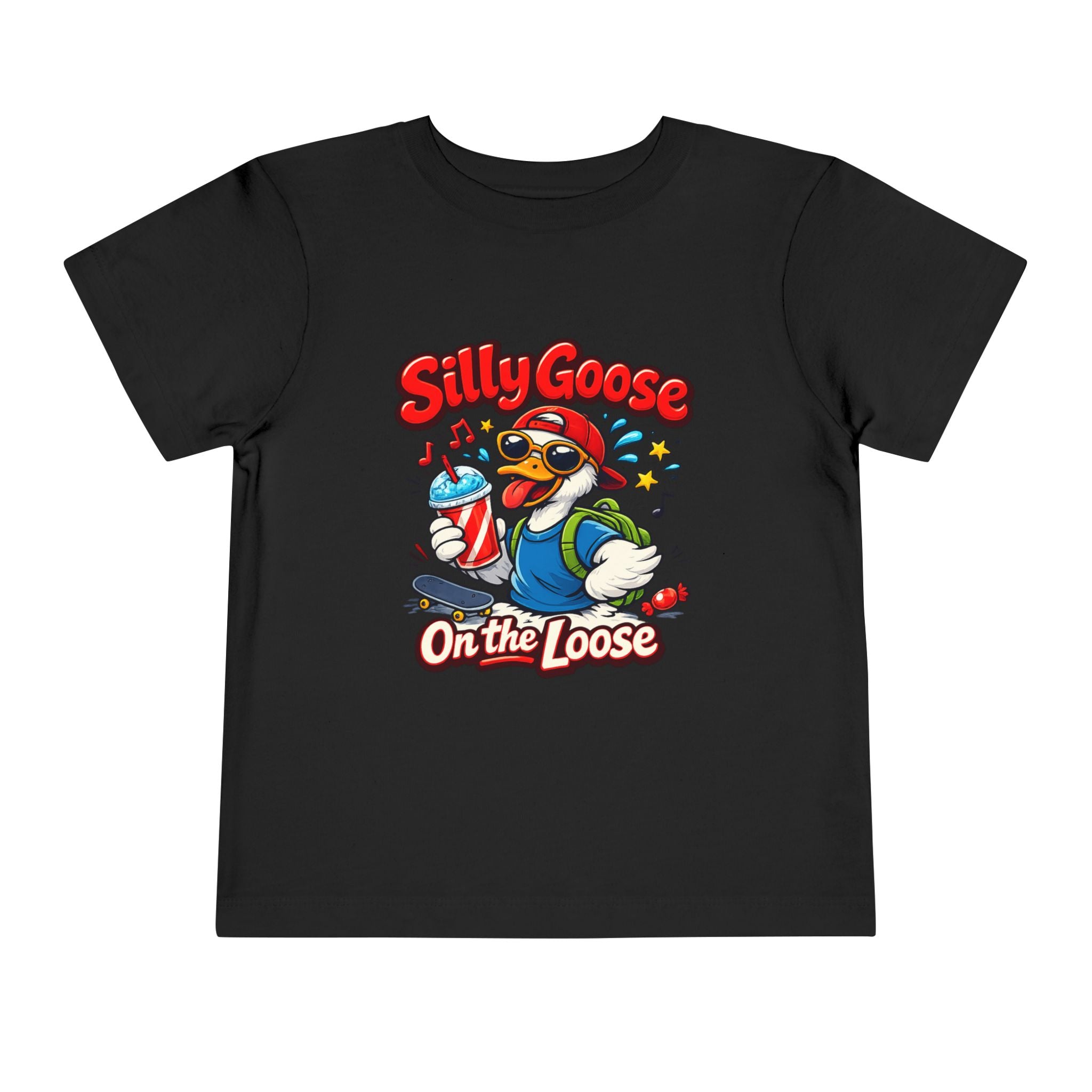 Silly Goose Toddler Tee — Silly Goose On the Loose Cute Cartoon Kids Shirt