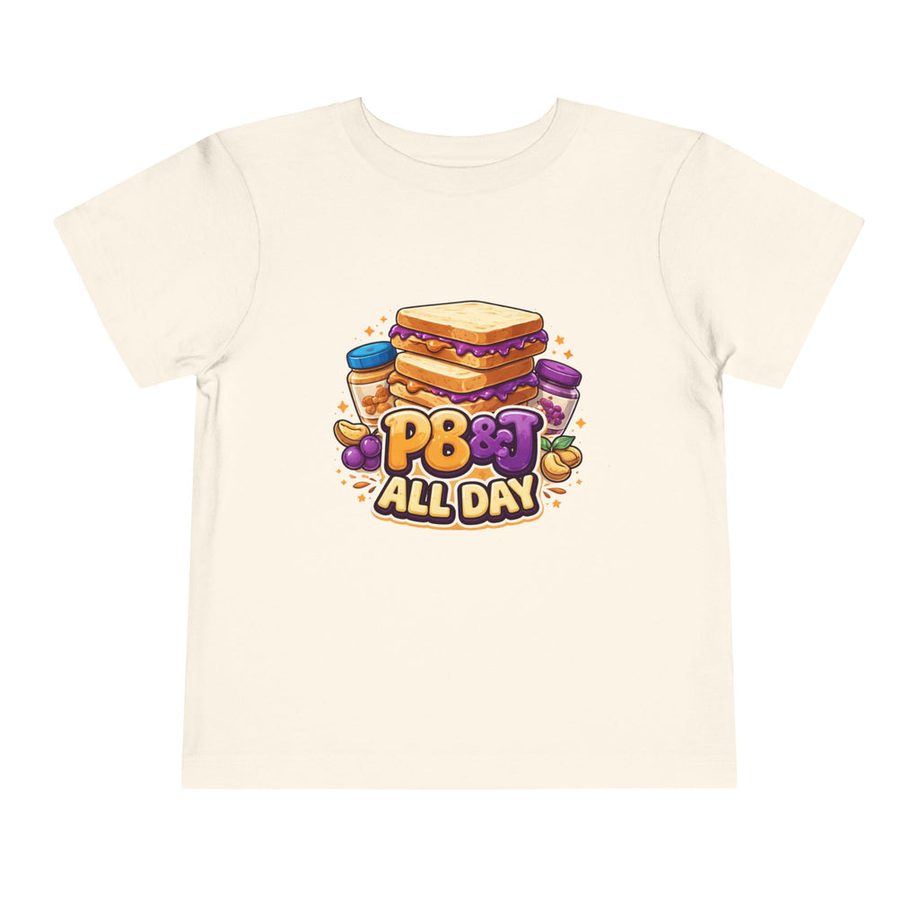 Toddler Tee - PB&J All Day Peanut Butter Sandwich Graphic