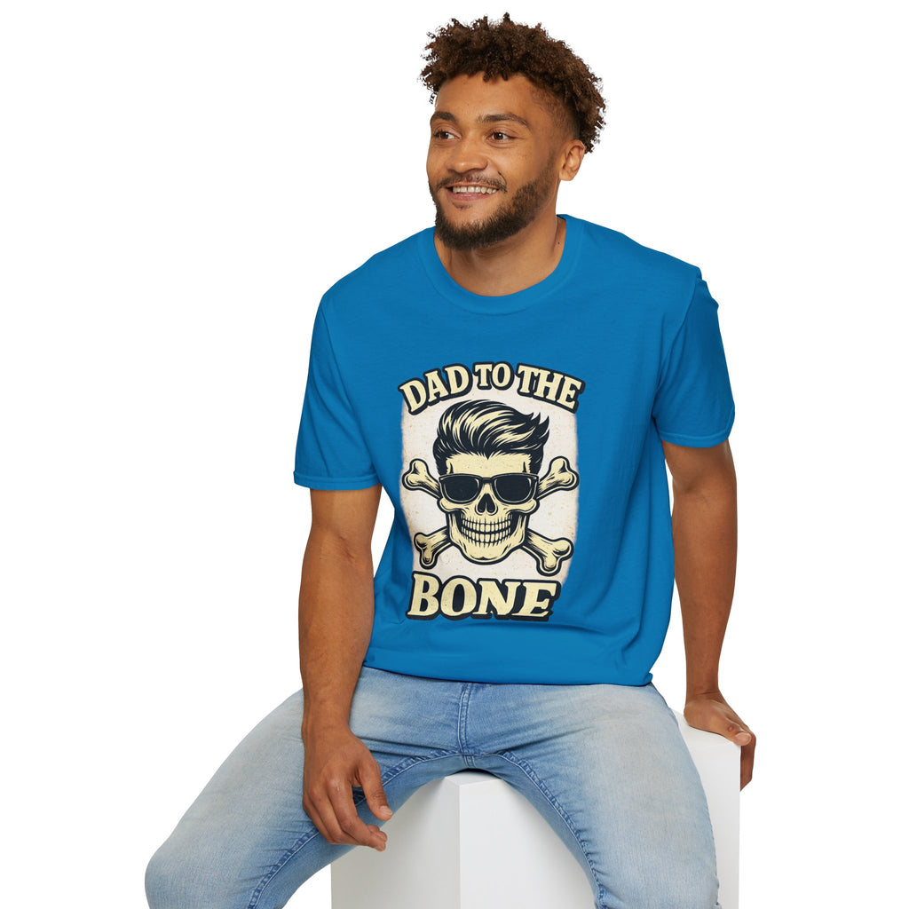 Dad To The Bone Shirt – Funny Dad Skull T-Shirt, Retro Dad Graphic Tee, Cool Dad Gift, Father’s Day Dad Shirt