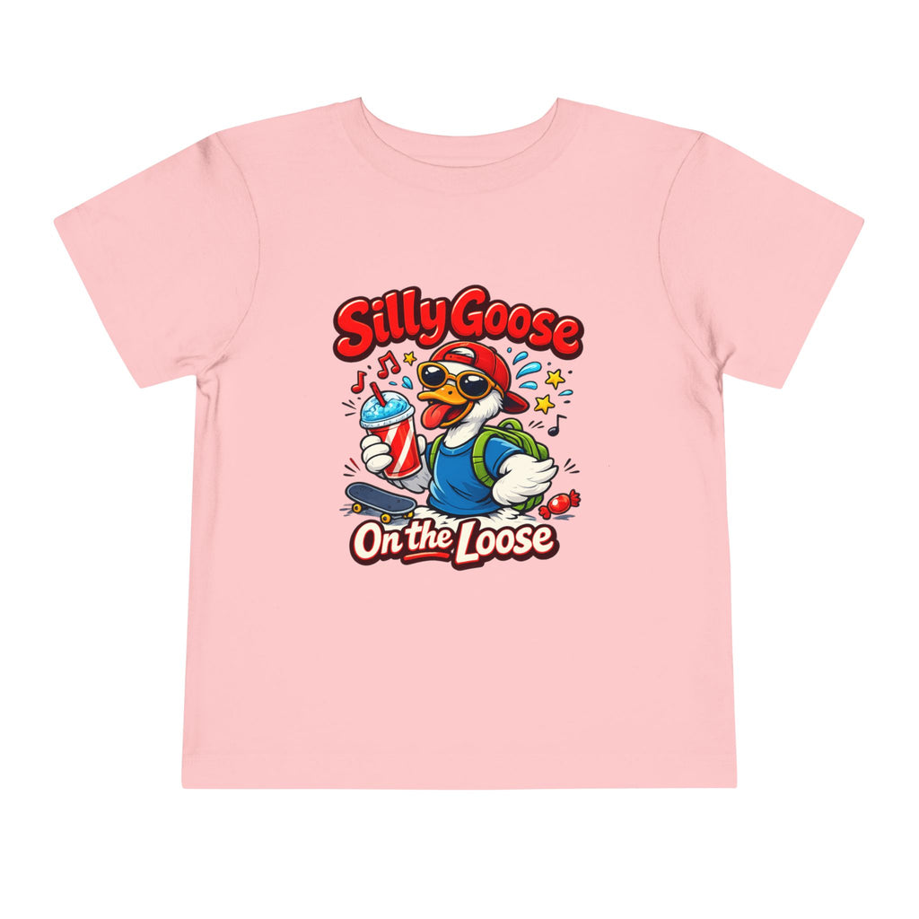 Silly Goose Toddler Tee — Silly Goose On the Loose Cute Cartoon Kids Shirt