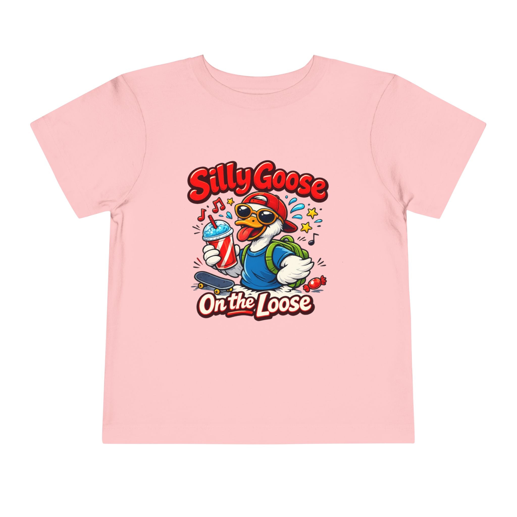 Silly Goose Toddler Tee — Silly Goose On the Loose Cute Cartoon Kids Shirt