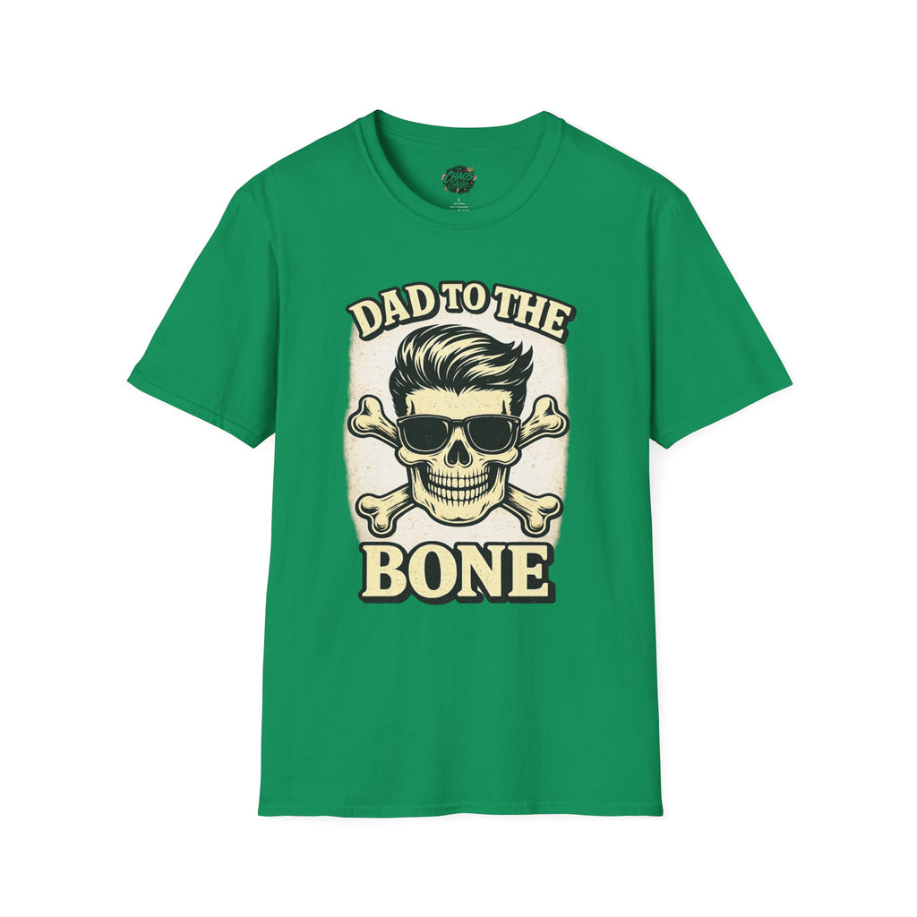 Dad To The Bone Shirt – Funny Dad Skull T-Shirt, Retro Dad Graphic Tee, Cool Dad Gift, Father’s Day Dad Shirt
