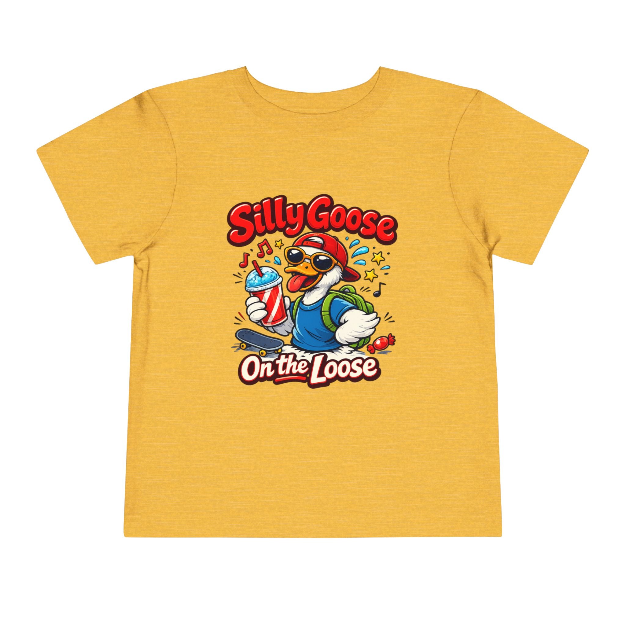 Silly Goose Toddler Tee — Silly Goose On the Loose Cute Cartoon Kids Shirt