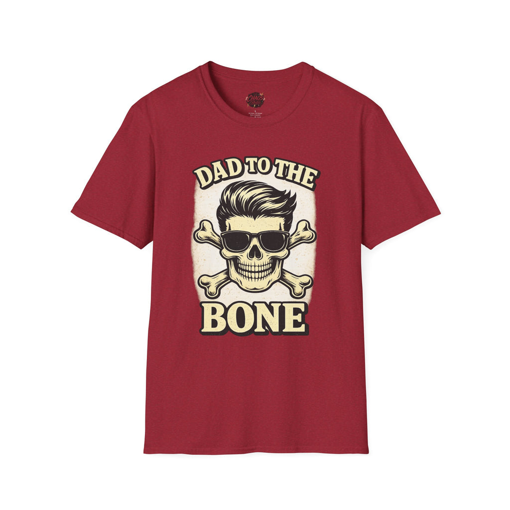 Dad To The Bone Shirt – Funny Dad Skull T-Shirt, Retro Dad Graphic Tee, Cool Dad Gift, Father’s Day Dad Shirt