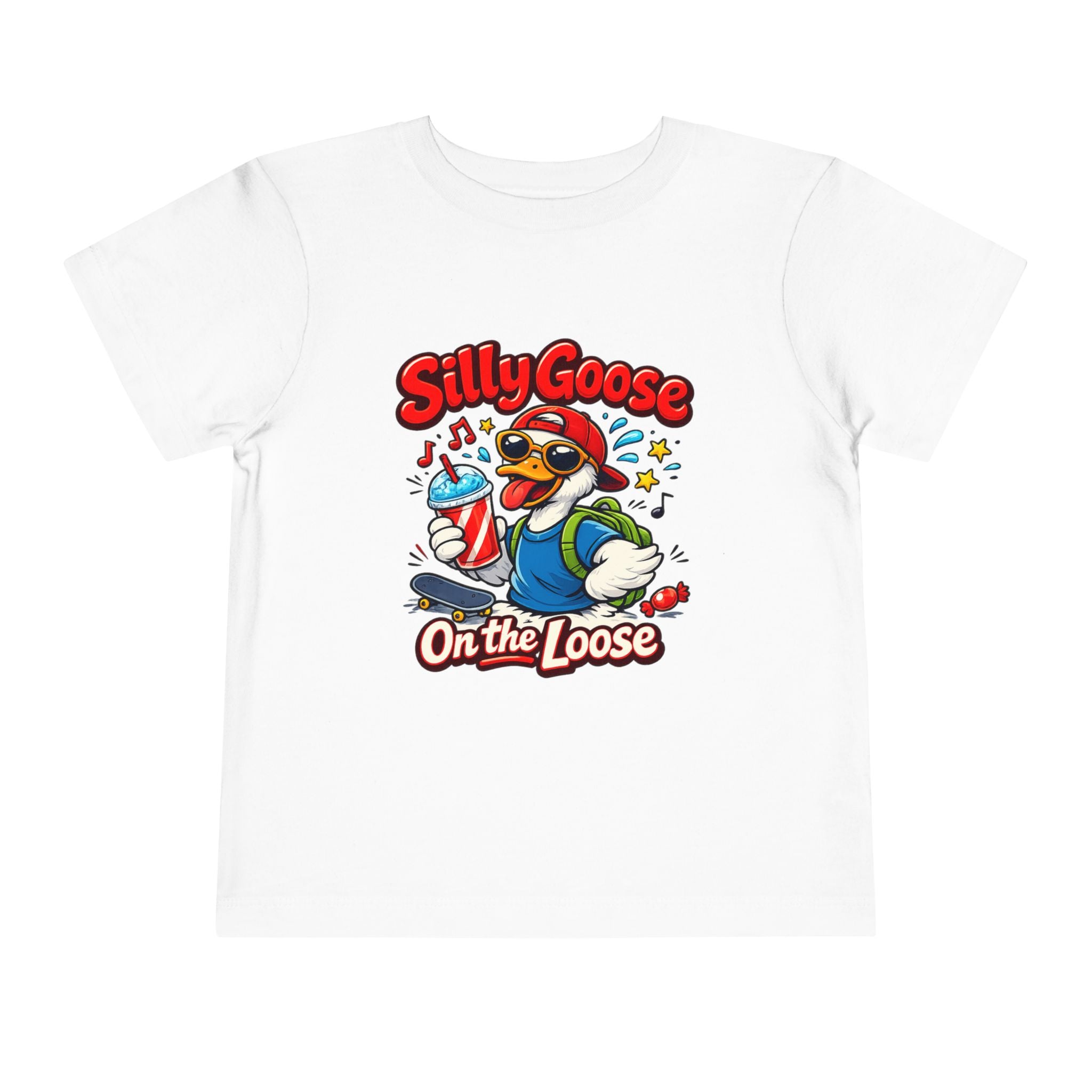 Silly Goose Toddler Tee — Silly Goose On the Loose Cute Cartoon Kids Shirt