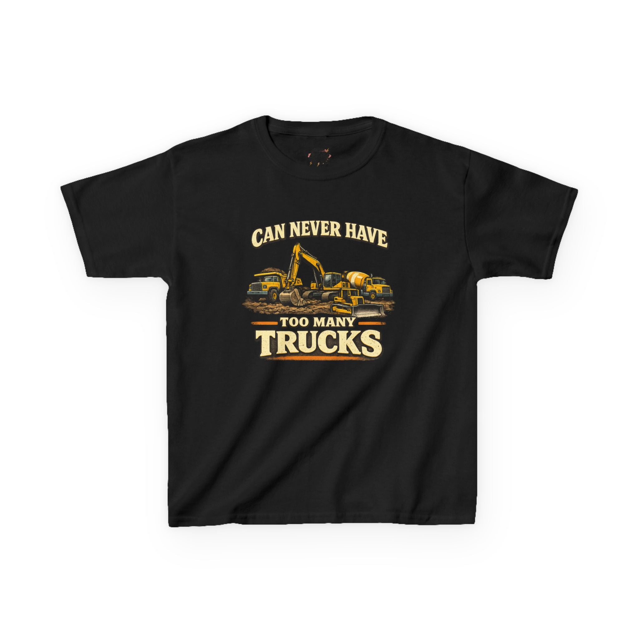 Vintage Construction Trucks Shirt for Boys – Can Never Have Too Many Trucks – Toddler Dump Truck Excavator Tee – Cute Kids Truck Shirt Gift
