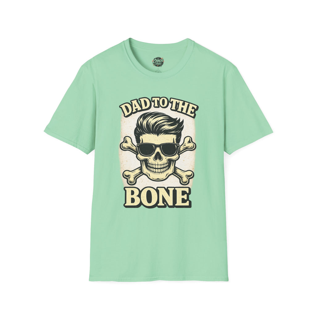 Dad To The Bone Shirt – Funny Dad Skull T-Shirt, Retro Dad Graphic Tee, Cool Dad Gift, Father’s Day Dad Shirt