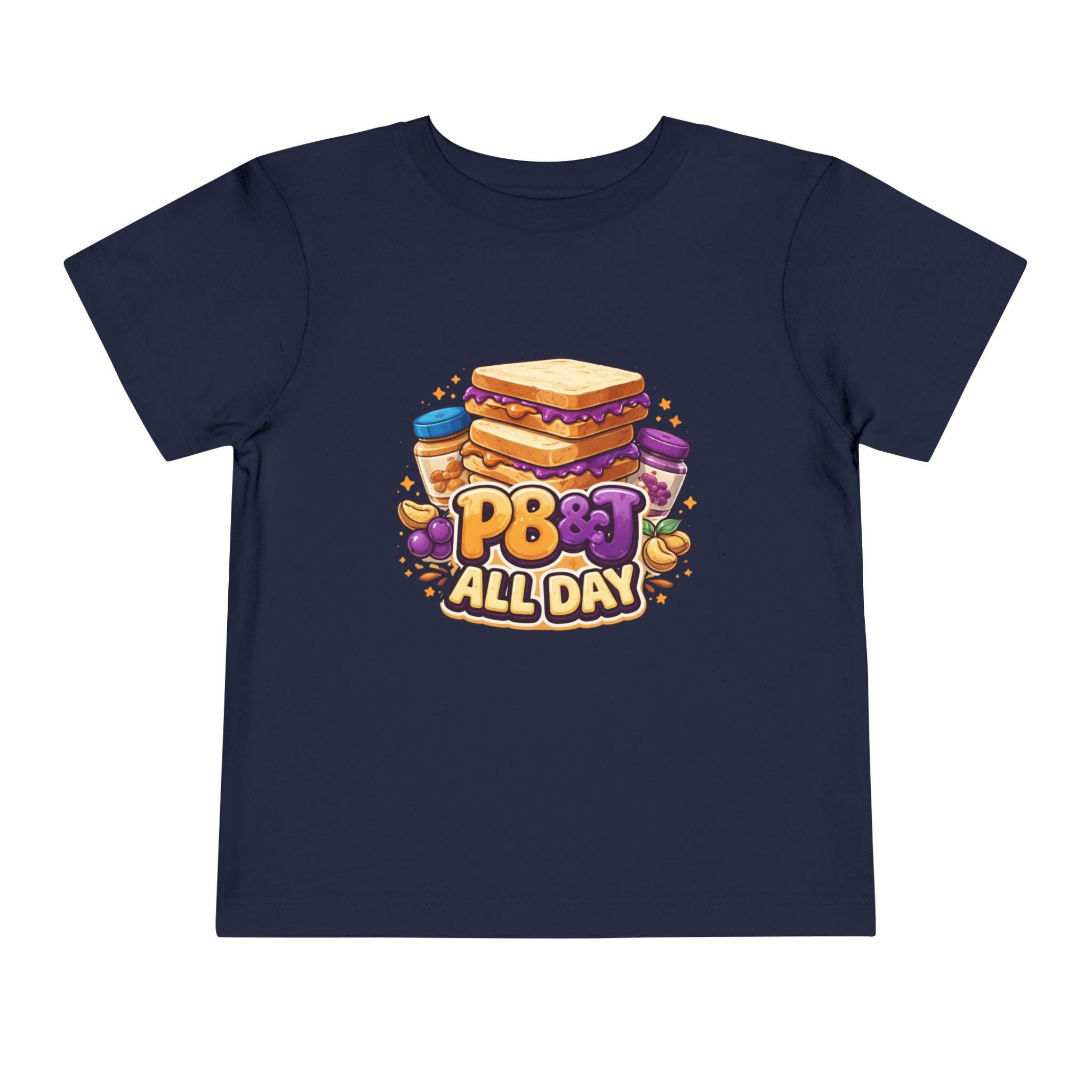 Toddler Tee - PB&J All Day Peanut Butter Sandwich Graphic
